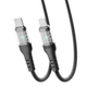 Кабель для зарядки и обмена данными USB YOKI YK-CY23 CYBER Series Type-C to Lightning 30W (3A/10V) 1.2m Черный - изображение 7