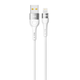 Кабель для зарядки и обмена данными USB YOKI YK-EX11 EXTRA Series USB/Lightning 12W (2.4A/5V) 0.25m White - изображение 1