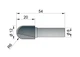 Фреза концевая твердосплавная пазовая Stehle HW по дереву, МДФ и ДСП 12x54/20x8 Z=2, Рабочая часть - 20 мм, R=6 (58502288) - изображение 2