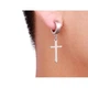 Бижутерия серьги-клипсы-каффы из медицинской стали Cross EH041-01 Silver 441 - изображение 2