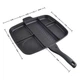 Секційна Сковорода Гриль Magic Pan Сковорідка 5 Секцій 32 x 28 см з антипригарним покриттям Чорний - зображення 3