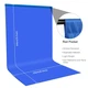 Фон студійний тканинний Puluz PU5209L blue Chroma Key 1х2м - зображення 2