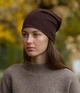Шапка панчоха демісезонна D.Hats коричневого кольору - зображення 2