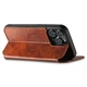 Чехол-книжка Suteni Magsafe Leather Case для Apple iPhone 15 Brown - изображение 5