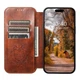 Чохол-книжка Suteni Magsafe Leather Case для Apple iPhone 15 Pro Max Brown - зображення 2