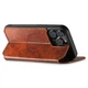 Чохол-книжка Suteni Magsafe Leather Case для Apple iPhone 15 Pro Max Brown - зображення 3
