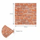 Декоративная 3D панель Sticker Wall под рыжий Екатеринославский кирпич самоклейка 700x770x3мм (044-3) SW-00000696 - изображение 3