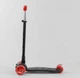 Детский самокат Best Scooter A 25772. Пластмассовый, 4 PU колеса с подсветкой. Черный - изображение 4