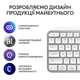 Клавiатура бездротова Logitech MX Keys S Pale Grey (920-011588) - изображение 6