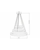 Підвісний світильник Reality 330603-01 Cornelia Led 3x14W 4000K 7980Lm IP20 Wh (065970) - зображення 2