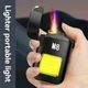 Кишенькова електронна спіральна запальничка USB ЮСБ аккумуляторна з LED ліхтариком - зображення 6