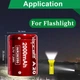 Аккумулятор 26350 литий-ионный (Li-Ion) Vapcell INR26350 A20, 2000mAh, 10A, 4.2/3.6/2.5V, Red - изображение 5