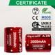 Аккумулятор 26350 литий-ионный (Li-Ion) Vapcell INR26350 A20, 2000mAh, 10A, 4.2/3.6/2.5V, Red - изображение 7