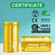 Акумулятор 18350 літій-іонний (Li-Ion) Vapcell INR18350 M11 V2.0, 1100mAh, 10A, 4.2/3.6/2.5V, Yellow - зображення 7
