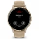 Смарт-часы Garmin Venu 3S, Fr. Gray + Soft Gold, Leather, GPS (010-02785-55) - изображение 2