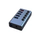 Концентратор Dynamode 5 ports USB3.0 to 4*USB3.0+2.4А Power Adapter 2.5A/12V (DM-UH-P405-G) - зображення 1
