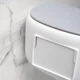 Держатель для туалетной бумаги клеящийся MBM HOME BP-43 WHITE/GRAY бело-серый - изображение 4