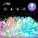 Умная светодиодная гирлянда для елки и новогоднего декора фейерия цветов (управление с телефона или пультом), праздничная магия в каждой лампочке, IP65 10 м 100 LED - изображение 6