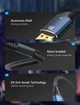Кабель Displayport Vention DP-DP 1.4 8K Cotton Braided 2 м Blue (HCELH) - зображення 7