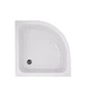 Душова кабіна Latwa SC80x80.SAT.MID.FR полукругла скло Frost 4 мм Душовий піддон KAPIELKA ST80x80x26 з панеллю Lidz - изображение 8
