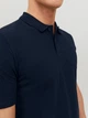 Поло длинное мужское Jack & Jones 12136516 XL Темно-синее (5713736540713) - изображение 6
