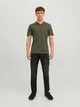 Поло длинное мужское Jack & Jones 12136516 S Хаки (5713736541253) - изображение 3