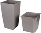 Вазон Plastkon Eliot Stone 30x58 см Серый (8595096996501) - изображение 2