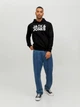 Худи мужское Jack & Jones 12152840 L Черное (5714487234845) - изображение 3