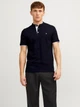 Поло длинное мужское Jack & Jones 12199711 S Темно-синее (5715210800115) - изображение 1