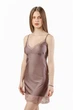 Нічна сорочка жіноча з мікрофібри та мережива Felisiya Lingerie Кавовий 143-738 S - зображення 2