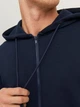 Толстовка на молнии мужская Jack & Jones 12249342 2XL Темно-синяя (5715434106079) - изображение 5