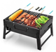 Мангал міні гриль барбекю переносний складаний BBQ Grill Portable TL-372 (5849) - зображення 7