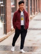 Куртка демисезонная мужская Uniqlo 514744838 3XL Бордовая (1159801250) - изображение 8