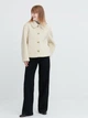 Полушубок женский Тедди Uniqlo 762533331 2XL Белый (1159796092) - изображение 3
