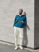 Толстовка на флисе мужская Uniqlo 292586154 M Синяя (1159798192) - изображение 7