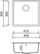Кухонная мойка ADAMANT Uni светло-серая с сифоном - изображение 6