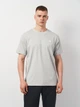 Футболка хлопковая длинная мужская New Balance Small Logo MT41509AG L Серая (196941810553) - изображение 1