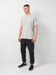 Футболка хлопковая длинная мужская New Balance Small Logo MT41509AG L Серая (196941810553) - изображение 2