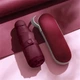 Міні-парасолька жіноча Lesko 190T Burgundy кишеньковий з чохлом капсулою - зображення 2