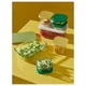 Контейнер для їжі з кришкою 5 шт. IKEA HAVSTOBIS стекло 305.592.75 - изображение 6