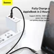 Кабель Baseus Tungsten Gold Fast Charging Data Cable Type-C to Type-C 100W 20V 5A 1м (CATWJ-01) Black - изображение 9