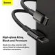 Кабель Baseus Tungsten Gold Fast Charging Data Cable Type-C to Type-C 100W 20V 5A 1м (CATWJ-01) Black - изображение 11