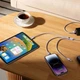 Кабель Baseus StarSpeed 3-in-1 Fast Charging Data Cable USB to Lightning+Type-C+MicroUSB 3.5А 1.2м (CAXS000005) Purple - изображение 2