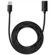 USB-кабель подовжувач Baseus AirJoy Series Сharging Data USB to USB 2м (5гбіт/c, USB 3.0, OTG, 3A) (B00631103111-03) Black - изображение 2
