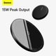 Бездротовий зарядний пристрій Baseus Simple Mini Magnetic Wireless Charger с технологією Qi 15W (WXJK-F01) Black - изображение 11