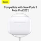 Бездротовий зарядний пристрій Baseus Simple Mini Magnetic Wireless Charger с технологією Qi 15W (WXJK-F02) White - изображение 13