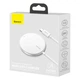 Бездротовий зарядний пристрій Baseus Simple Mini Magnetic Wireless Charger с технологією Qi 15W (WXJK-F02) White - изображение 14