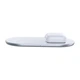 Бездротовий зарядний пристрій Baseus Simple 2in1 For Phone + Pods Pro Wireless Charger с технологією Qi 15W (WXJK-C02) White - зображення 3