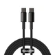 Кабель Baseus Tungsten Gold Fast Charging Data Cable Type-C to Type-C 100W 20V 5A 2м (CATWJ-A01) Black - изображение 2