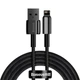Кабель Baseus Tungsten Gold Fast Charging Data Cable USB to Lightning 2.4A 2м (CALWJ-A01) Black - изображение 1